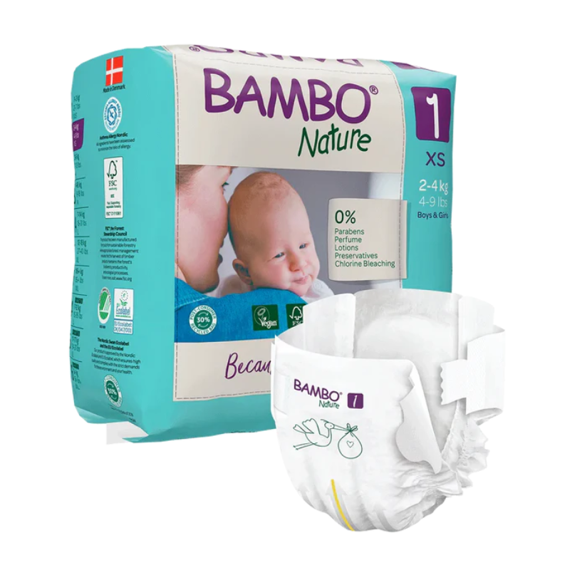 Bambo Nature Fraldas T1 Xs (2-4Kg) x22