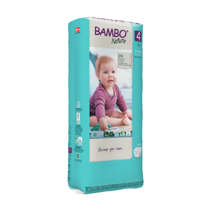 Bambo Nature Fralda _Tam. 4_ L_ 7-14Kg (48 unidades)