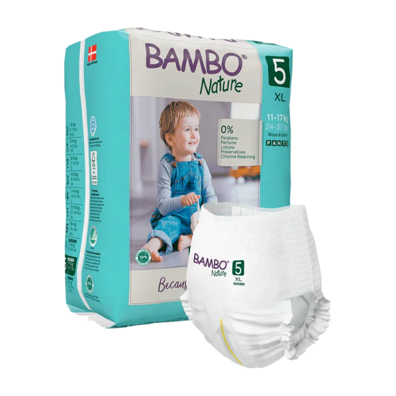 Bambo Nature Fralda Cueca _ Tam.5 -XL_12-18Kg (19  unidades)