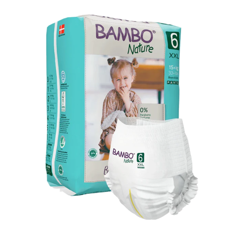 Bambo Nature Fralda Cueca_ 6-XXl_18Kg+ (18 unidades)