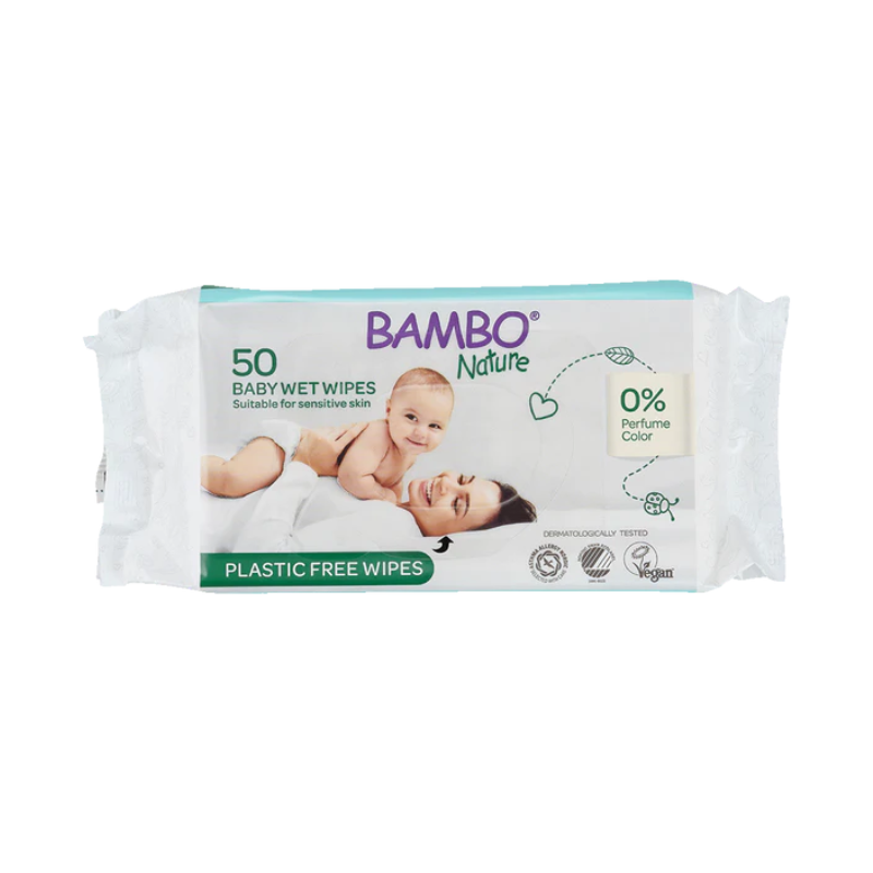 Bambo Nature Toalhitas Plastic Free (50 unidades)