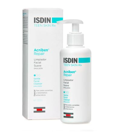 Isdin Acniben Repair Emulsão Limpeza Facial 180ml