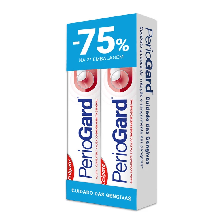 Periogard Cuidado das Gengivas Pasta 75ml x 2 - 75% desconto