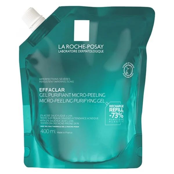 La Roche-Posay Effaclar Gel Micropeeling Refill - 400ml (Preço Especial)