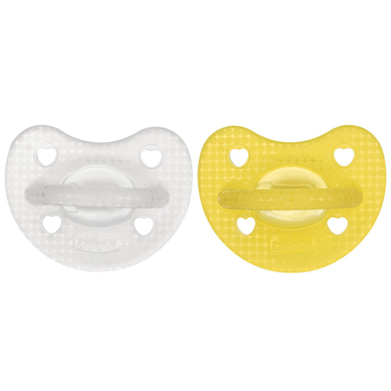 Chicco PhysioForm Luxe Transparente/Amarelo_ 2-6M (2 unidades)