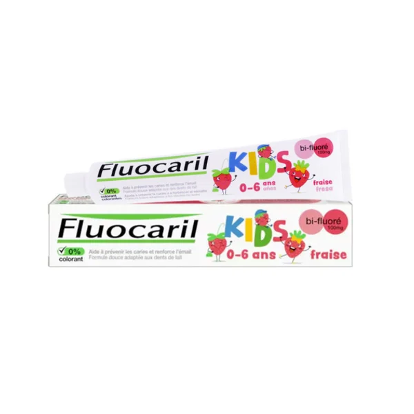 Fluocaril Kids Gel Dentifrico Morango_ 0-6 Anos - 75ml