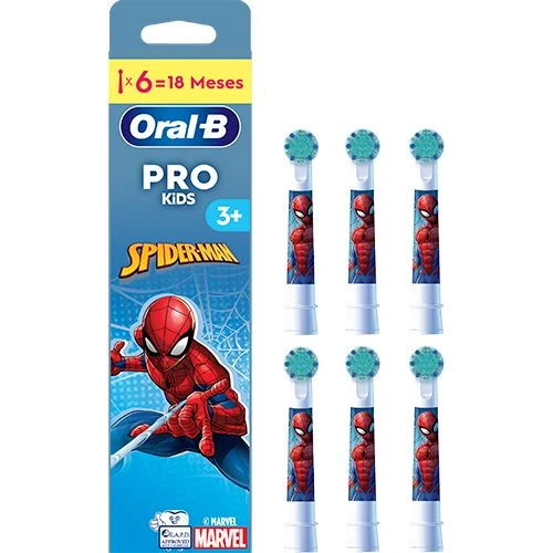 Oral B Pro Kids Escova Eletrica Spiderman (6 recargas)