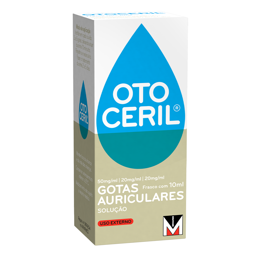 Otoceril solução otológica frasco - 10ml