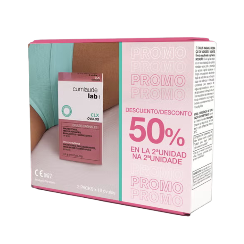 Cumlaude Clx Óvulos vaginais 3g x10 x2 -50% na 2ªUnidade