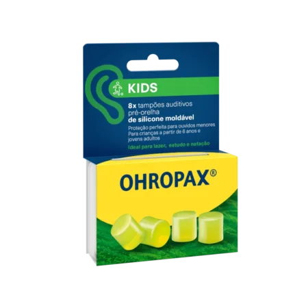 Ohropax Kids Tampões Auriculares Silicone Moldável X8
