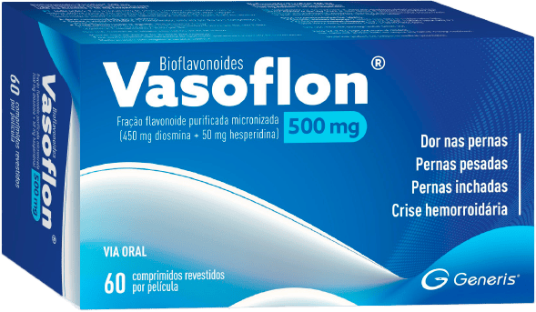 Vasoflon 500 mg 60 Comprimidos Revestidos