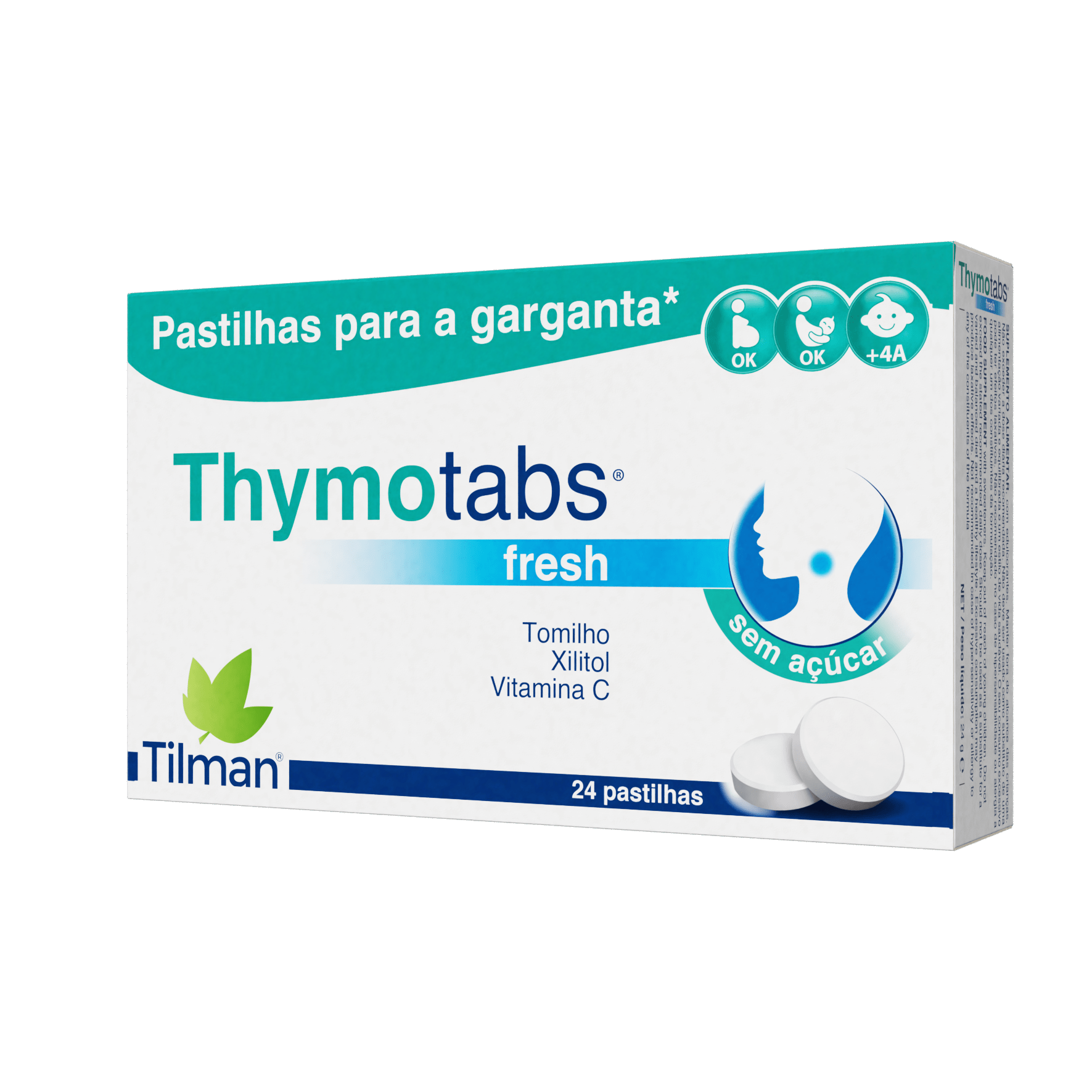 Thymotabs Fresh Pastilhas Garganta X 24 unidades