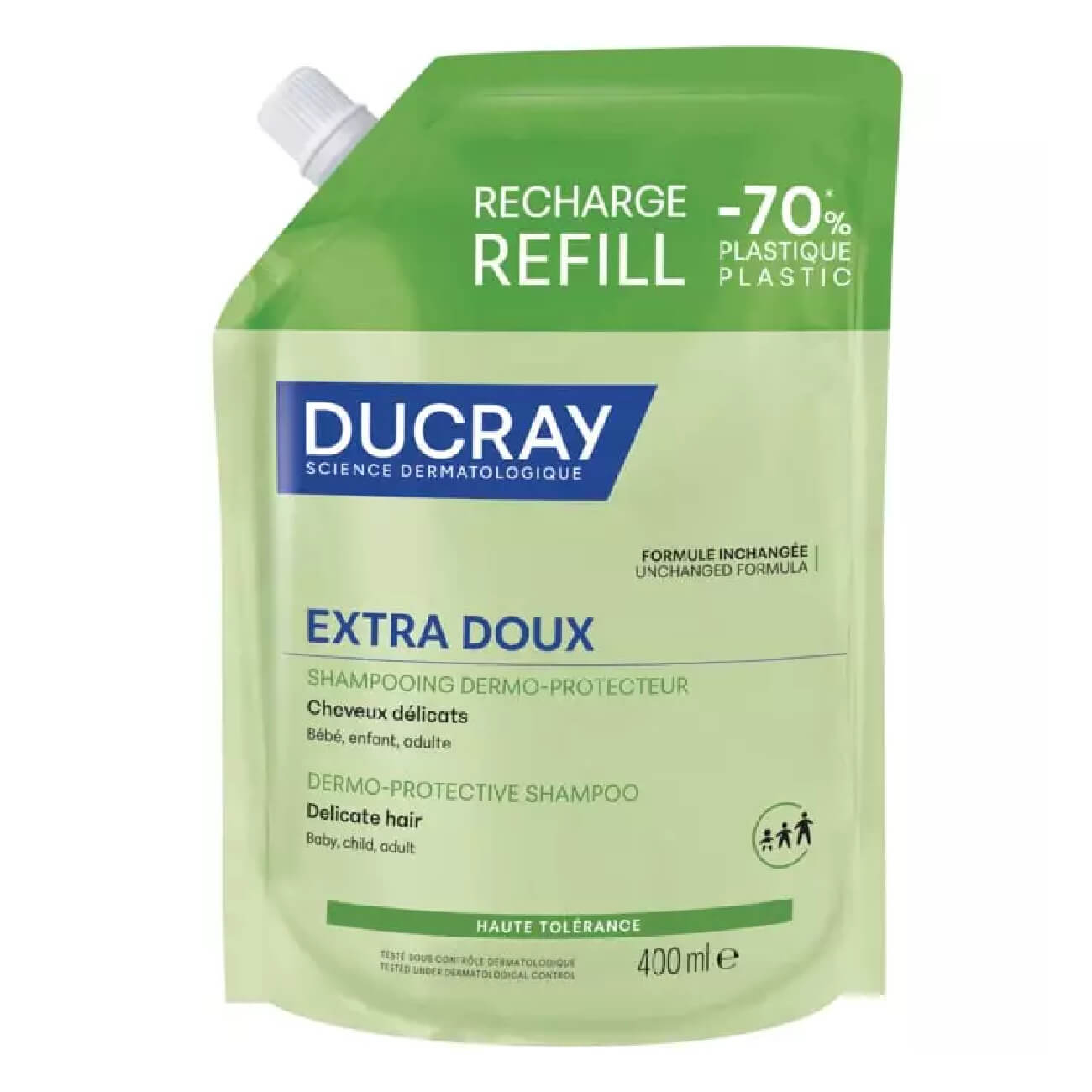 Ducray Extra Doux Champô Recarga 400mL