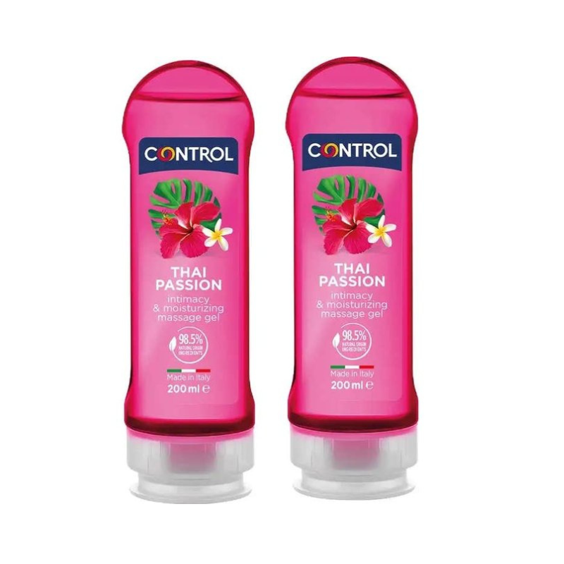 Control 2 em 1 Gel de Massagem Thai 200mL x 2 unidades (50% desconto da 2ª unidade)