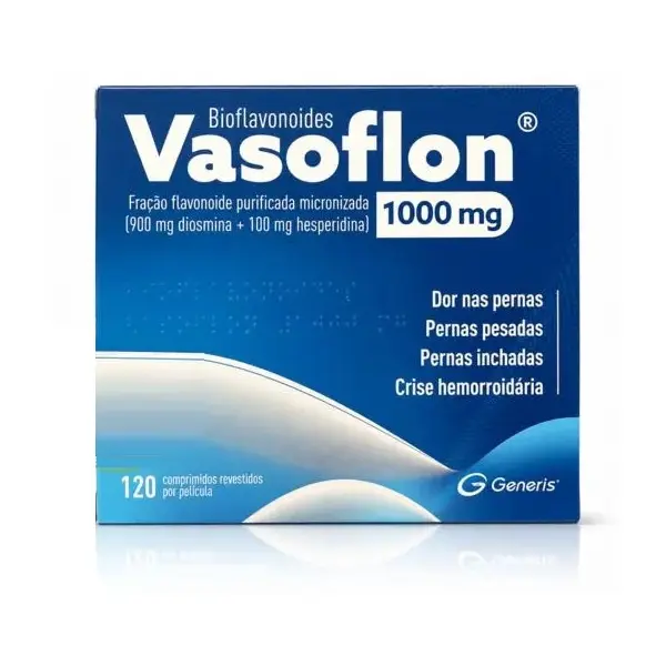 Bioflavonóides Vasoflon , 1000 Mg Blister 120 Unidades Comprimido Revestido por Pelicula