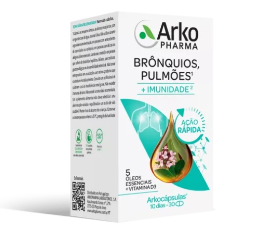Arkocápsulas Brônquios Pulmões Cápsulas x30
