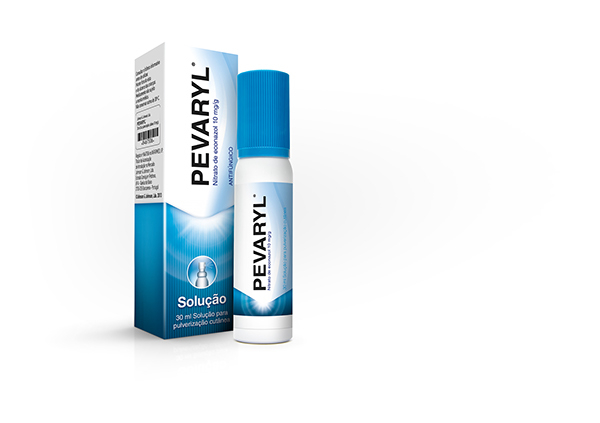 Pevaryl, 10 mg/ g solução pulverização cutânea - 30g