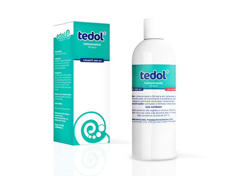 Tedol, 20 mg/g champô - 200ml