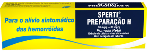 Sperti Preparação H, 10/30 mg/g pomada rectal bisnaga - 25g