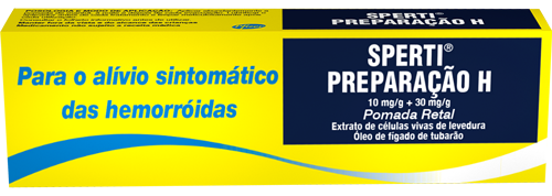 Sperti Preparação H, 10/30 mg/g pomada rectal bisnaga - 25g