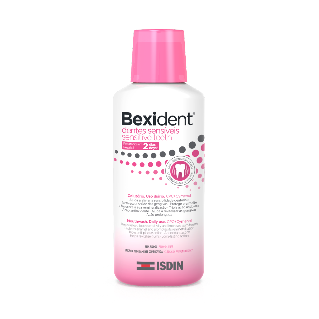 ISDIN Bexident Dentes Sensíveis 250ML - Colutório com CPC para aliviar a sensibilidade dentária