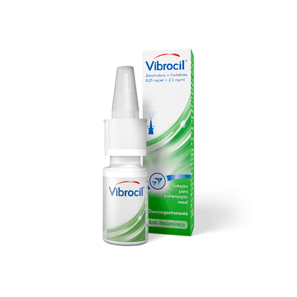 Vibrocil, 0,25/2,5 mg/ml solução pulverização nasal - 15ml