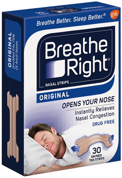 Breathe Right Penso Nasal Pequeno/Médio (x30 unidades)