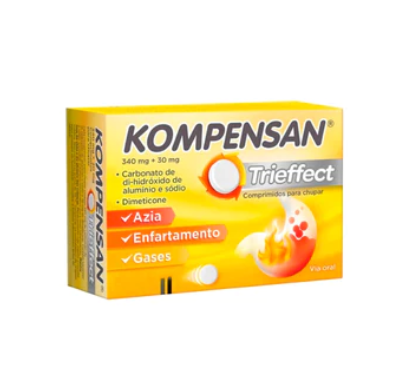 Kompensan Trieffect, 340/30 mg (x20 comprimidos mastigáveis)
