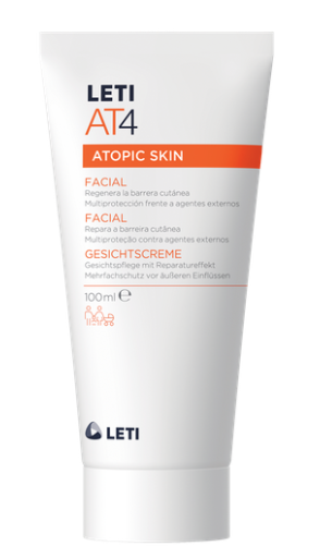 LetiAt4 Facial Creme Facial Pele Atópica - 50ml