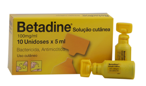Betadine solução cutânea (x10 unidades)