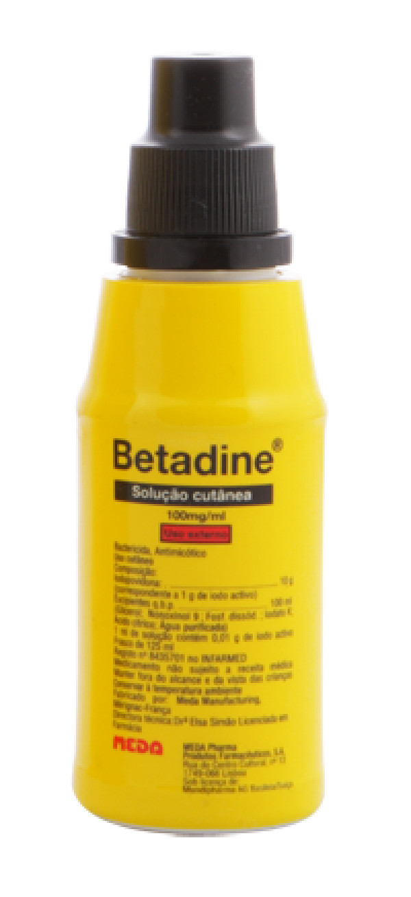 Betadine solução cutânea - 125ml