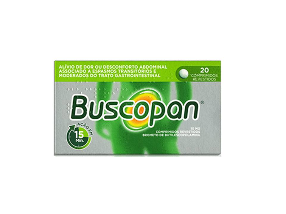 Buscopan, 10 mg (x20 comprimidos revestidos)