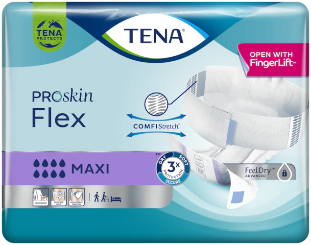 Tena Flex Maxi Fralda_Tamanho L (x22 unidades)