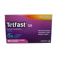 Telfast 120, 120 mg (x10 comprimidos revestidos)