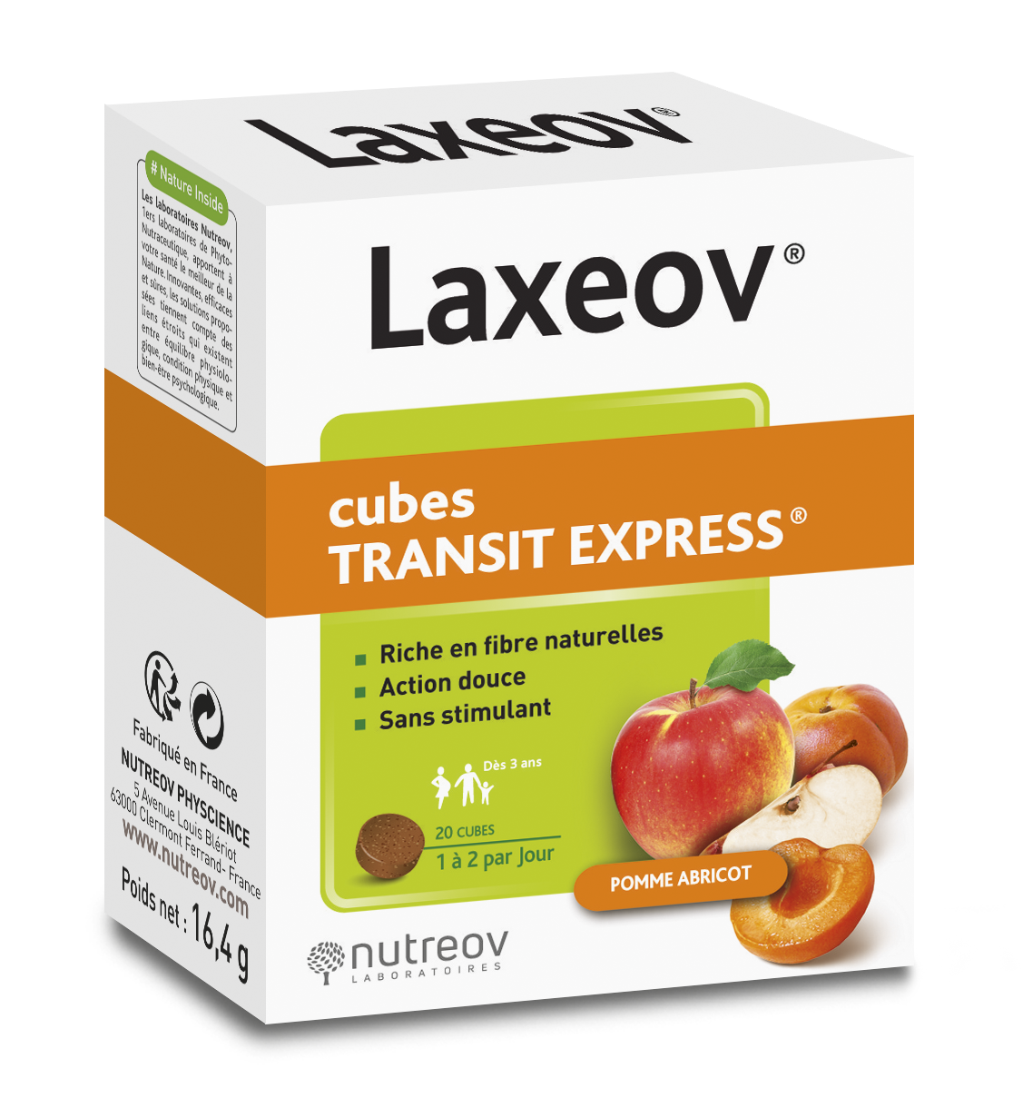 Nutreov_Laxeov Cubos Maçã/Alperce (x20 unidades)