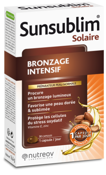 Nutreov_Sunsublim  Bronzeador Integral (x30 cápsulas)