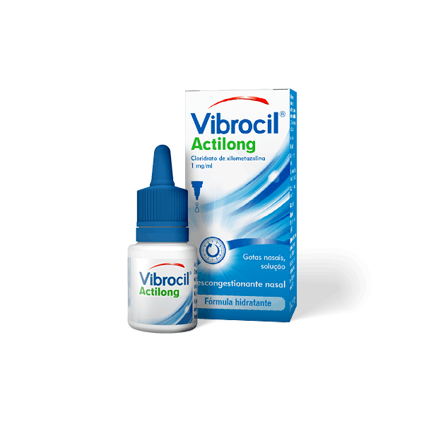 Vibrocil Actilong, 1 mg/mL solução nasal conta-gotas
