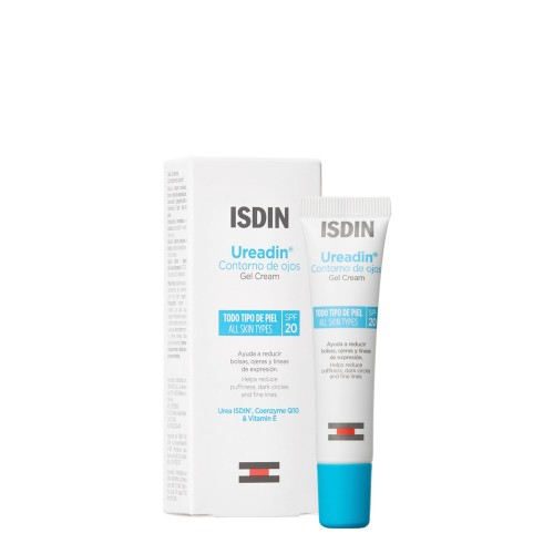 ISDIN Ureadin Contorno de ojos 15ML - Gel creme bolsas, olheiras e linhas de expressão para todos os tipos de pele