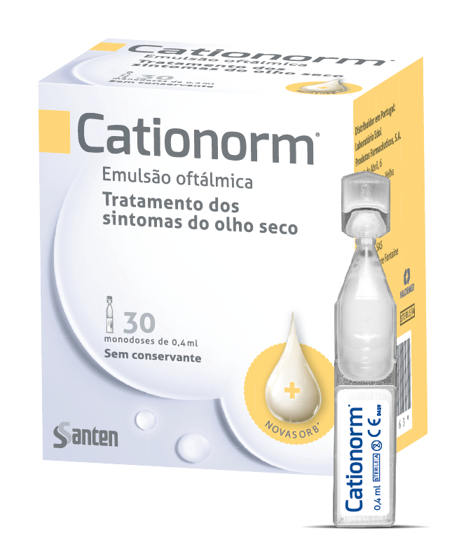 Cationorm Emulsão Oftálmica - 0,4ml (x30 unidades)