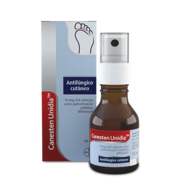 Canesten Unidia, 10 mg/ml solução pulverização cutânea - 15ml