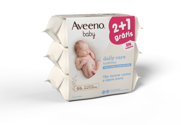 Aveeno Baby Toalhitas Limpeza (x72 unidades) Pack Triplo Promocional