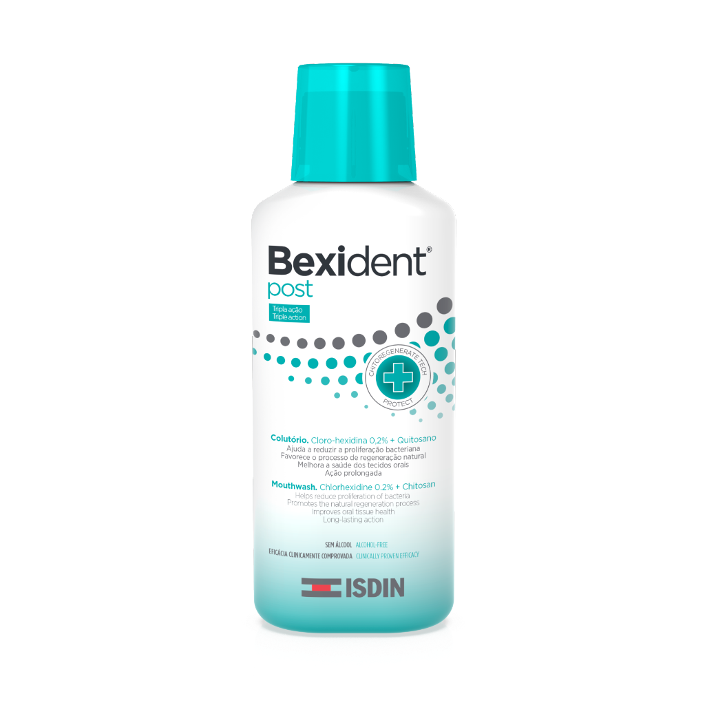 ISDIN Bexident Post Colutório 250ML - Colutório com Cloro-hexidina e quiosano