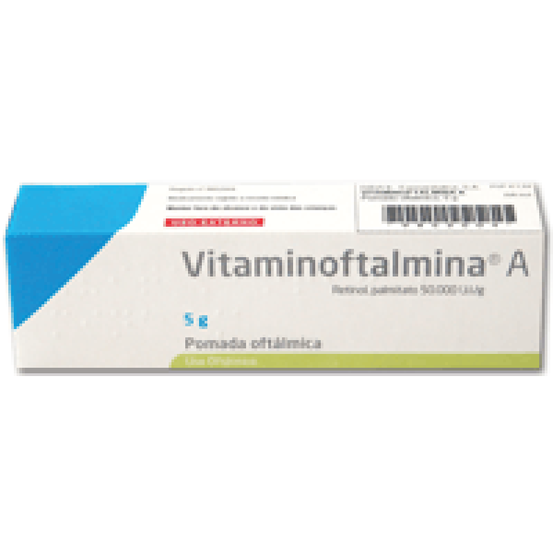 Vitaminoftalmina A, 27,5 mg/g pomada oftálmica - 5g