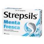 Strepsils Menta Fresca, 0,6/1,2 mg (x16 pastilhas)