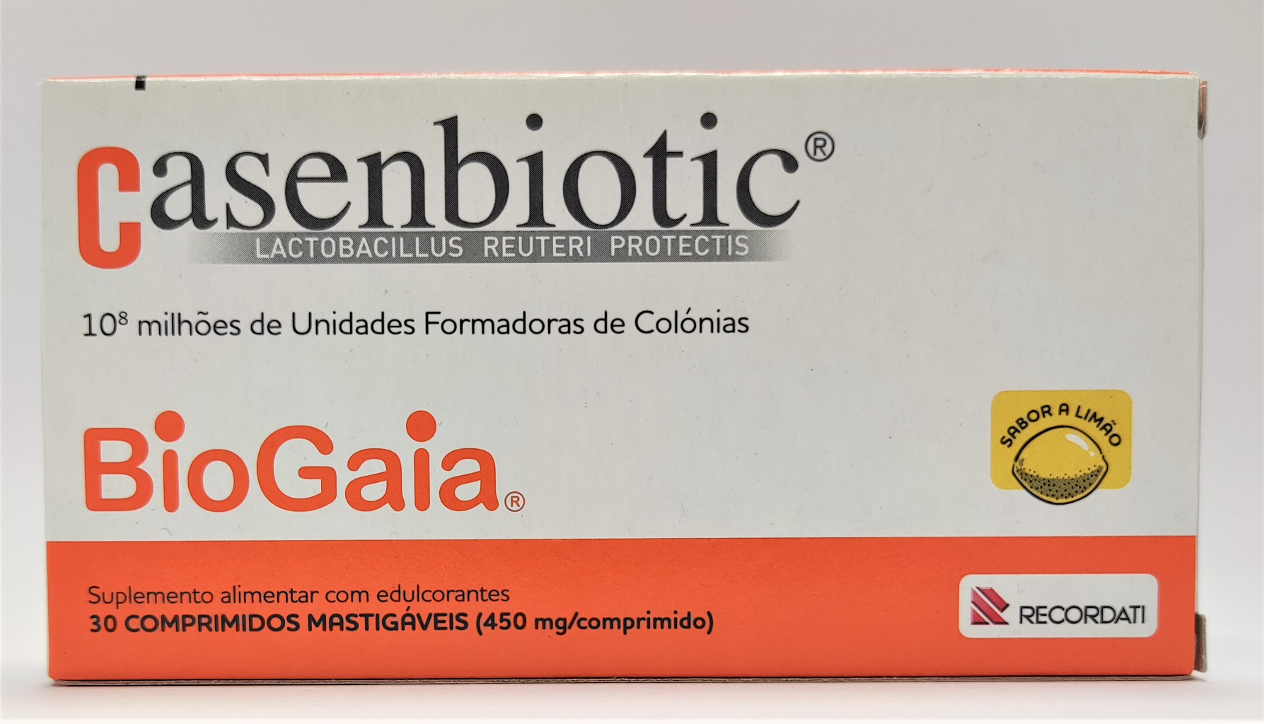Casenbiotic _ Limão (x30 comprimidos mastigáveis)