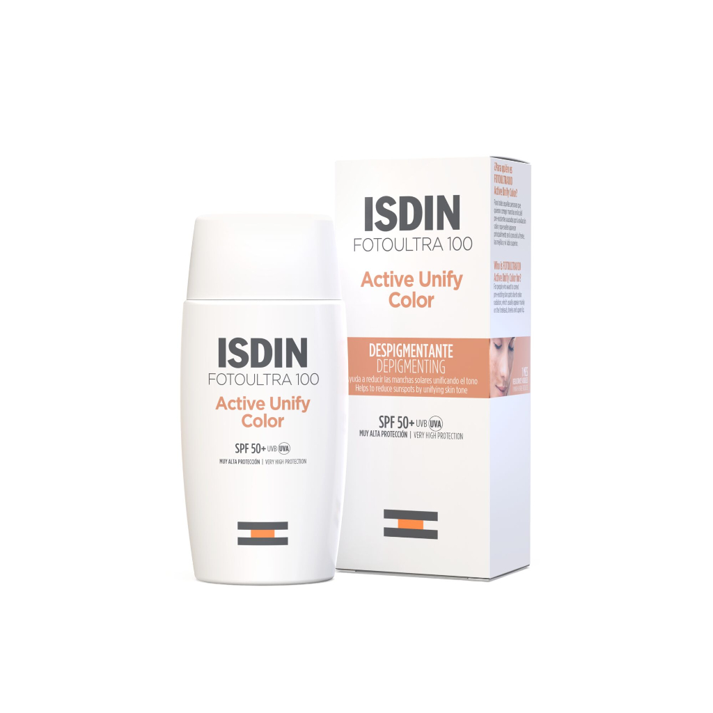 ISDIN FotoUltra ACTIVE UNIFY COLOR SPF50+ 50ML - Protetor solar despigmentante