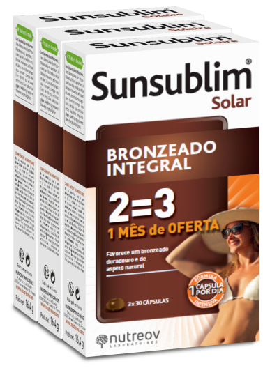 Nutreov_Sunsublim  Pack Cápsulas Bronzeado Integral (x90 unidades)