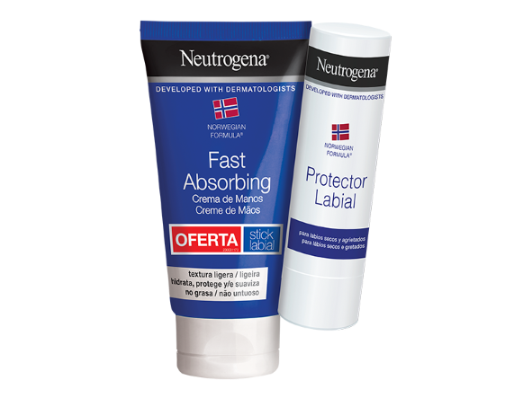 Neutrogena Creme Mãos Textura Ligeira + Stick Labial