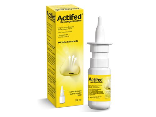 Actifed Descongestionante, 1 mg/ml solução pulverização nasal - 10ml