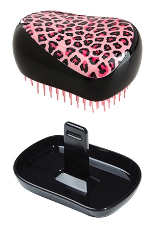 Tangle Teezer  Escova Cabelo_ Compact_ Leopardo Rosa
